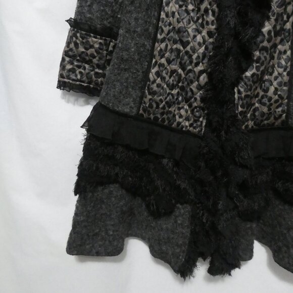 ARIA A USA | medium | Stylish Leopard Print Faux Fur Coat - Picture 8 of 16